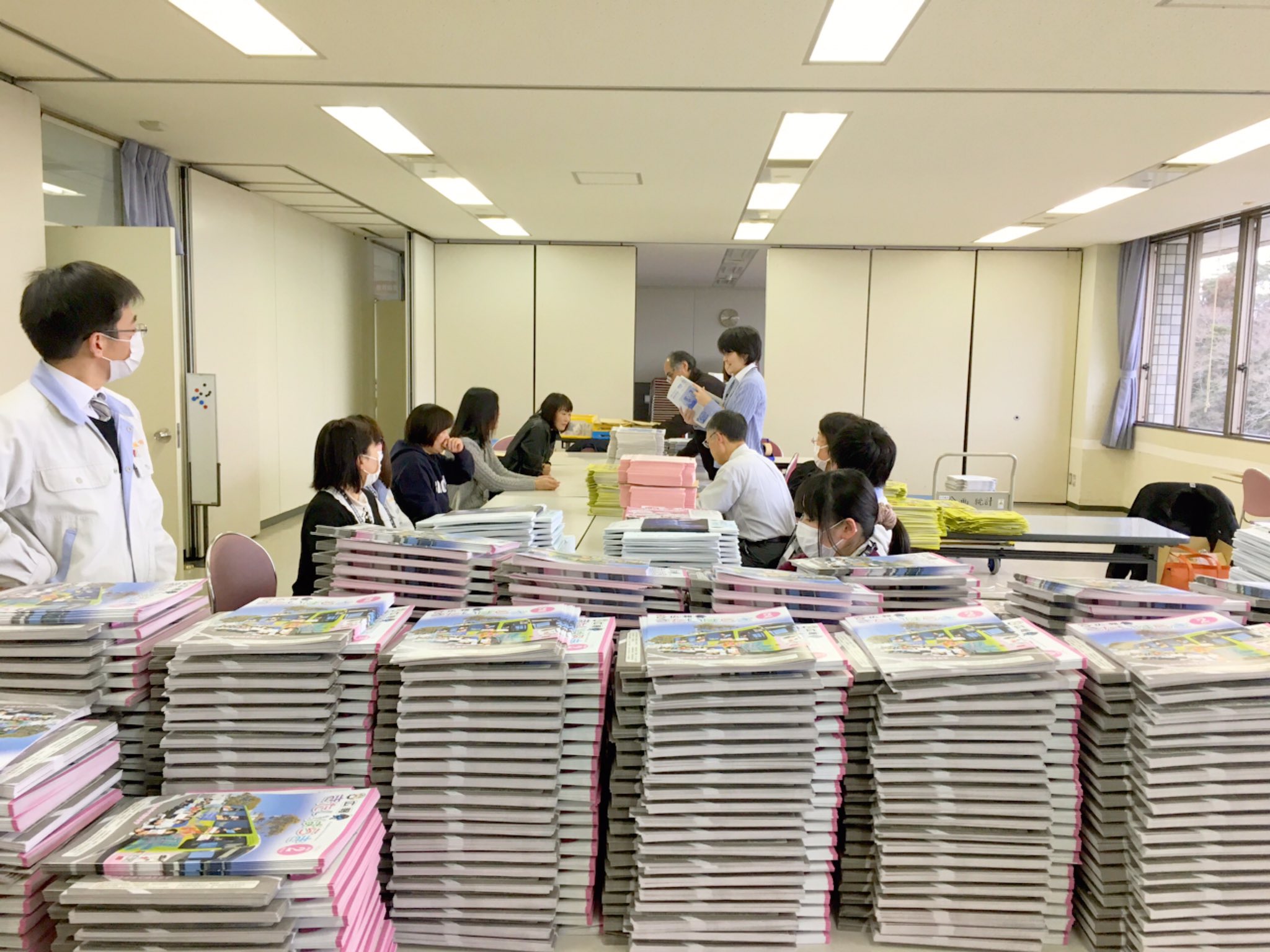 広報折り込み作業